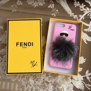 Fendi Karl Lagerfeld Leather iPhone 6 Case (NEW)